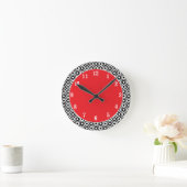 Mod Blume Power Runde Wanduhr (Zuhause)