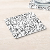 Mod-Blume-Untersetzer Rechteckiger Pappuntersetzer (angewinkelt)