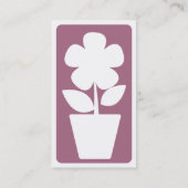 Mod Blume Visitenkarte (Rückseite)