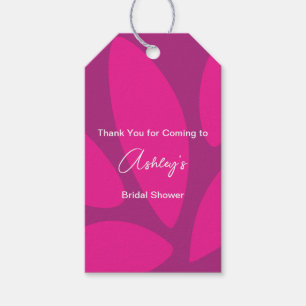 Mod Blumen Blüten Botanische Fuchsien Brautparty Geschenkanhänger