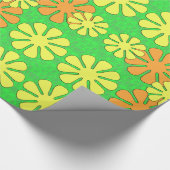 Mod-Blumen-Entwurf Geschenkpapier (Ecke)