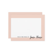 Mod Blush Border Mitteilungskarte (Vorderseite/Rückseite Beispiel)