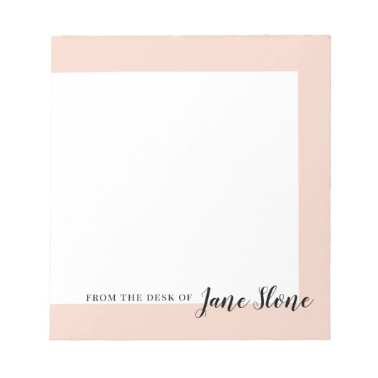 Mod Blush Border Notizblock (Vorderseite)