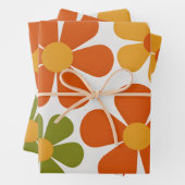 Mod Blütendesign Geschenkpapier Set (Beispiel)