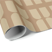 Mod Boho Neutral Arch Muster Mitte des Jahrhundert Geschenkpapier (Rolleneckpunkt)