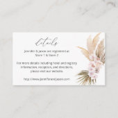 MOD Boho Pampas Grass Beach Blumendetails SM Begleitkarte (Vorderseite)