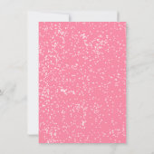 Mod Bow Pink Weihnachtsbaum Party Einladung (Rückseite)