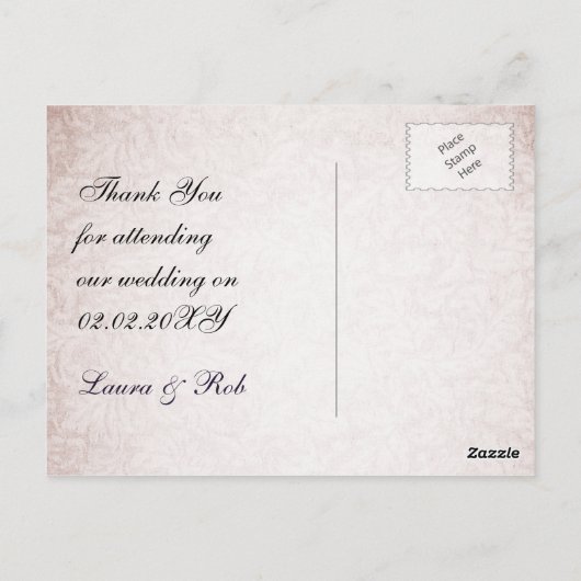 Mod braun lila Danke, Karten (Rückseite)