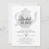 Mod Brautparty Tea Party Neutrale Einladung (Vorderseite)