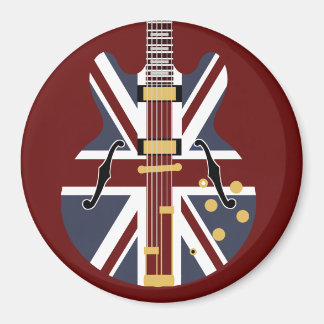 Mod Brit Pop Art Gitarre Kühlschrank Magnet