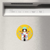 Mod Brit Pop Art Scooter Magnet (In Situ (Geschirrspüler))