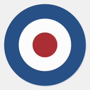 Mod-Bullaugen-Bogenschießen-Ziel Runder Aufkleber