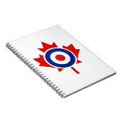 Mod Canada Curling Hockey Target Roundel Notizblock (Rechte Seite)