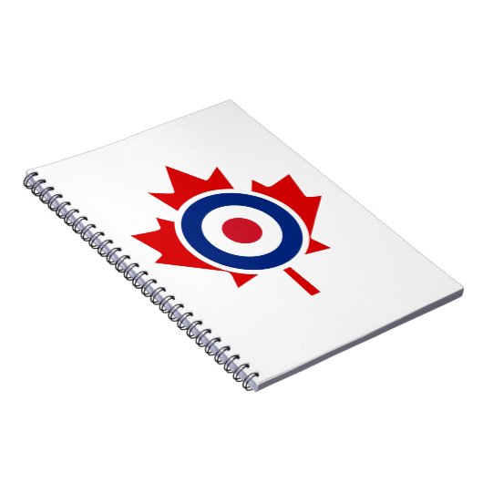 Mod Canada Curling Hockey Target Roundel Notizblock (Rechte Seite)