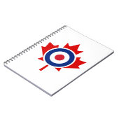 Mod Canada Curling Hockey Target Roundel Notizblock (Linke Seite)