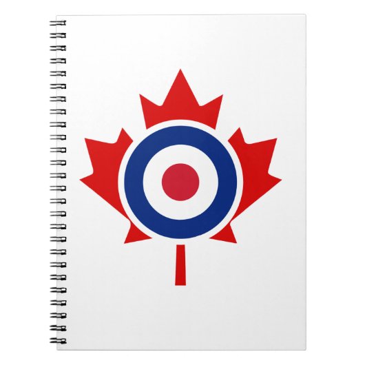 Mod Canada Curling Hockey Target Roundel Notizblock (Vorderseite)