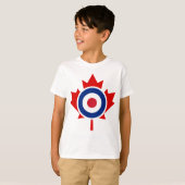 Mod Canada Curling Hockey Target Roundel T-Shirt (Vorne ganz)