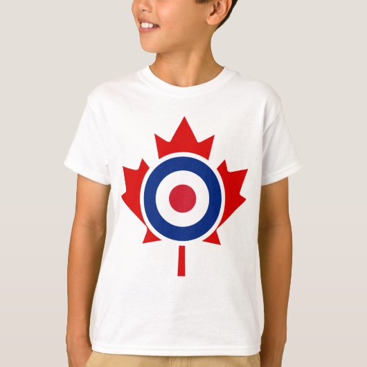 Mod Canada Curling Hockey Target Roundel T-Shirt (Vorderseite)