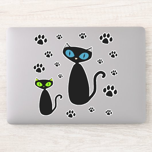 Mod Cat Stickers Aufkleber (Computer)