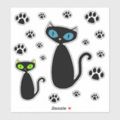 Mod Cat Stickers Aufkleber (Blatt)