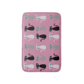 Mod Cats Custom Color Bath Mat Badematte (Vorderseite Vertikal)
