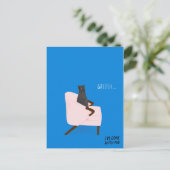 Mod Cats - Los holen Postkarte (Stehend Vorderseite)