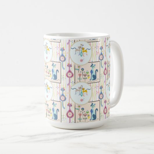 Mod Cats Thifting Wall Haul Kaffeetasse (VorderseiteRechts)