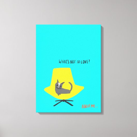 Mod Cats - Was ist nicht zu Liebe? Leinwanddruck (Vorderseite)