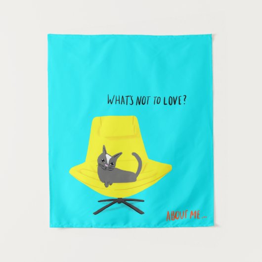 Mod Cats - Was ist nicht zu Liebe? Wandteppich (Vorderseite)