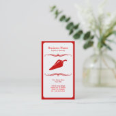 Mod Chili Pfeffer Visitenkarte (Stehend Vorderseite)