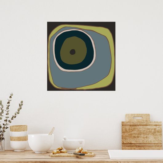 Mod Circle 1 - Kunstdruck Poster (Küche)
