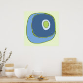 Mod Circle 5 - Kunstdruck Poster (Küche)