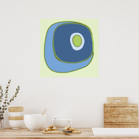 Mod Circle 5 - Kunstdruck Poster (Küche)