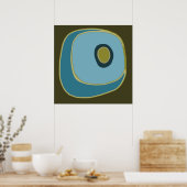 Mod Circle 6 - Kunstdruck Poster (Küche)