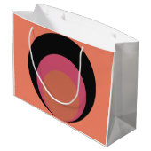 Mod Circles Große Geschenktüte (Rückseite Schrägansicht)