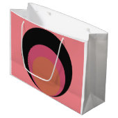Mod Circles Große Geschenktüte (Vorderseite Schrägansicht)
