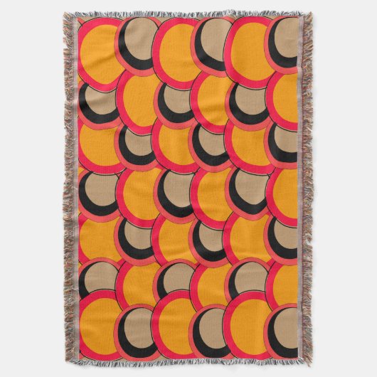 Mod Circles Orange Decke (Vorderseite Vertikal)