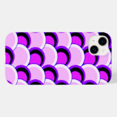 Mod Circles Pink und Lila Case-Mate iPhone Hülle (Rückseite (Horizontal))