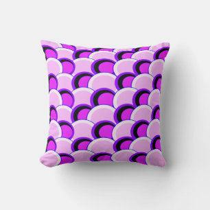 Mod Circles Pink und Lila Kissen