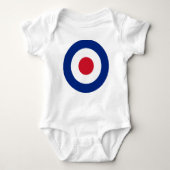 Mod - Classic Roundel - Ziel für das Bogenschießen Baby Strampler (Vorderseite)