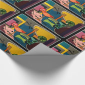 "Mod Cocktails" aus dem Mittelalter auf einem Bild Geschenkpapier (Ecke)