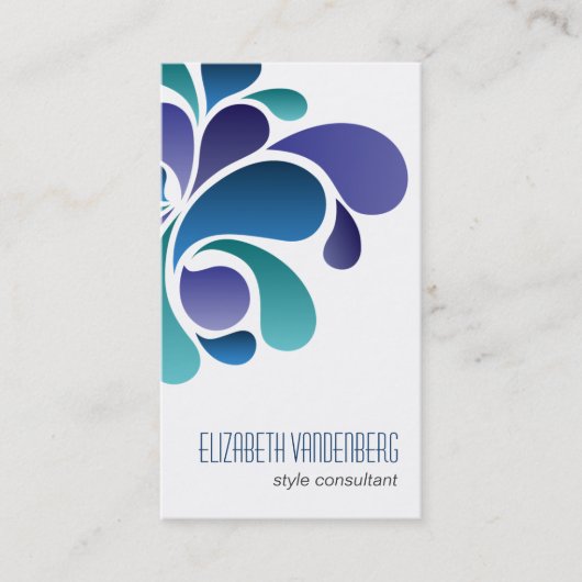 Mod-coole Bewegungs-Geschäfts-Karte Visitenkarte (Vorderseite)