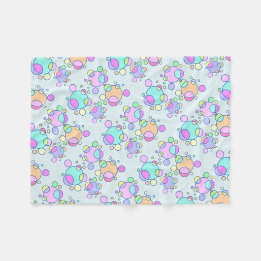 Mod Cosmic Custom Fleece Blanket (Vorderseite (Horizontal))