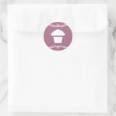 Mod cupcake runder aufkleber (Tasche)