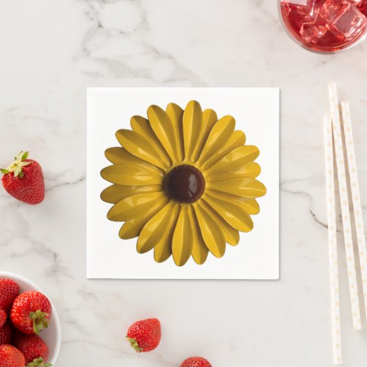 MOD Daisy Blume Button - Blumenfrühlingshochgarten Serviette (Beispiel)