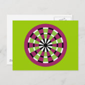 Mod Dartboard Postkarte (Vorne/Hinten)