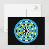 Mod Dartboard Postkarte (Vorne/Hinten)