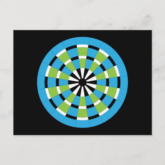 Mod Dartboard Postkarte (Vorderseite)