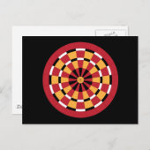 Mod Dartboard Postkarte (Vorne/Hinten)