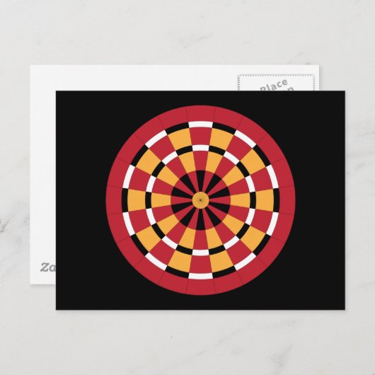 Mod Dartboard Postkarte (Vorne/Hinten)
